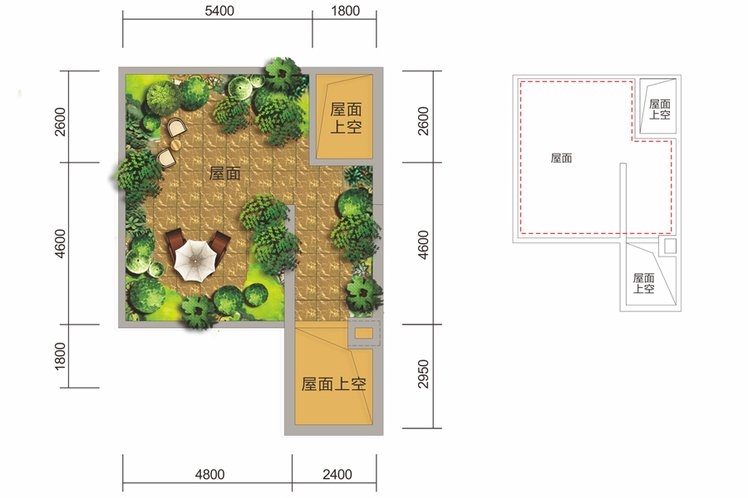 棠湖泊林城别墅户型图图片